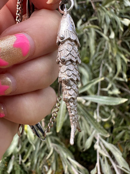 Sterling Silver Articulated fish with bobbles