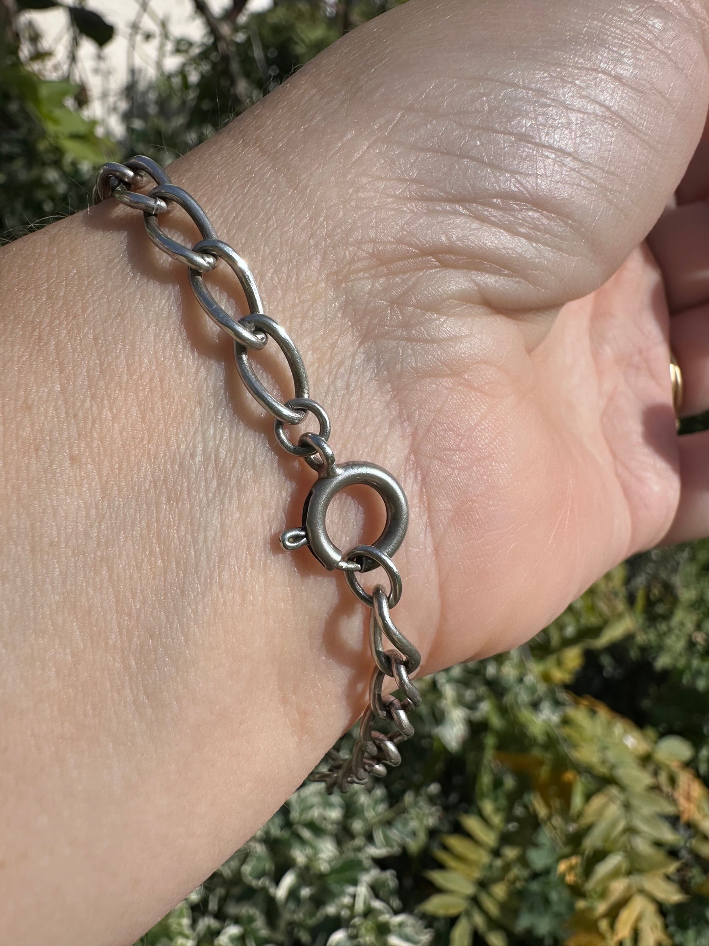 Sterling Silver Open Curb Bracelet