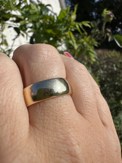 Vintage 9ct Yellow Gold Wide Band