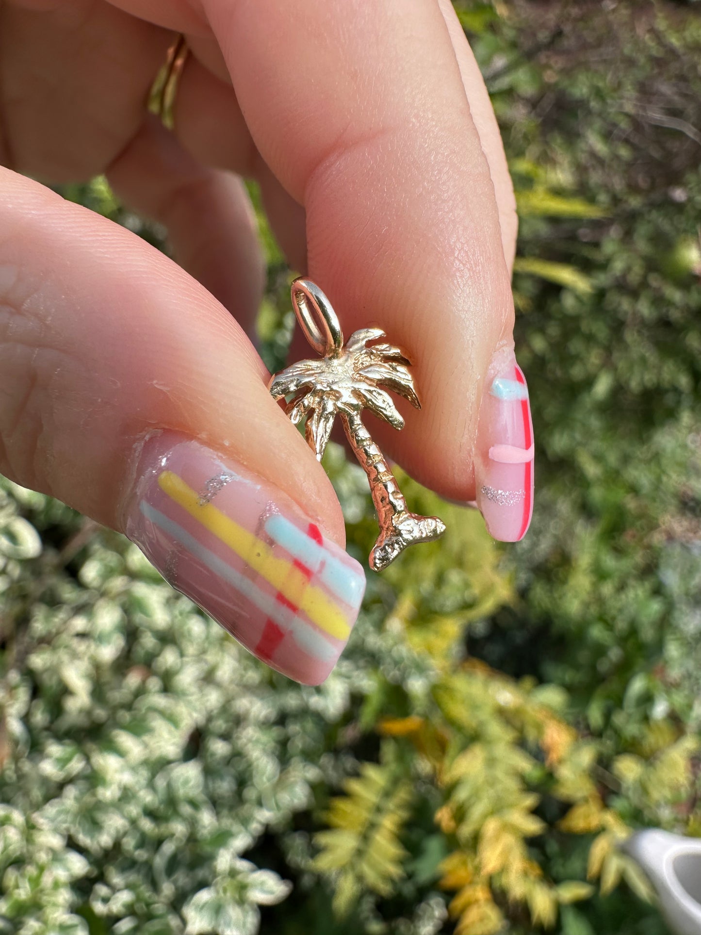 14ct Palmtree charm
