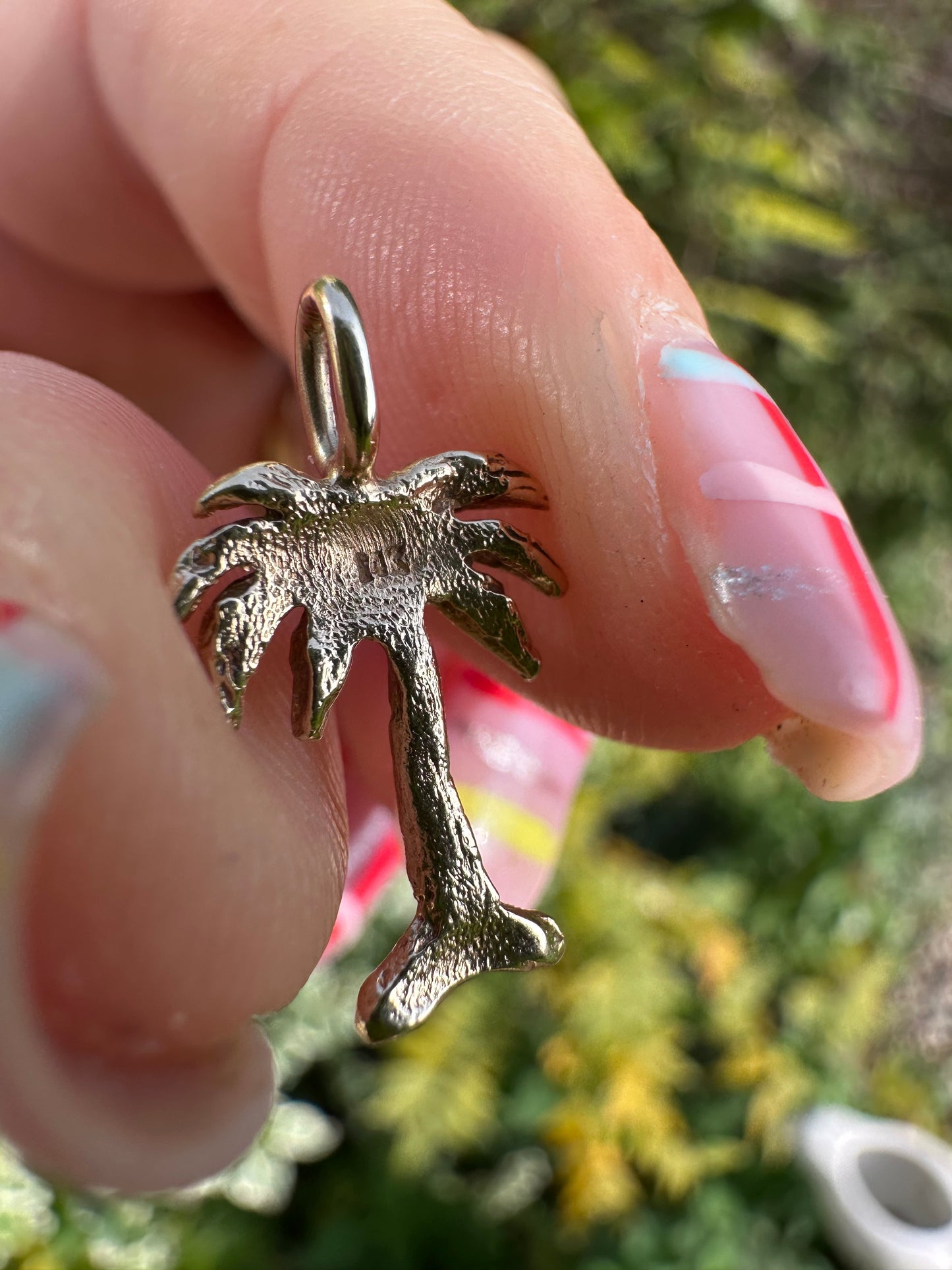 14ct Palmtree charm