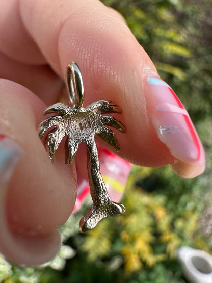 14ct Palmtree charm