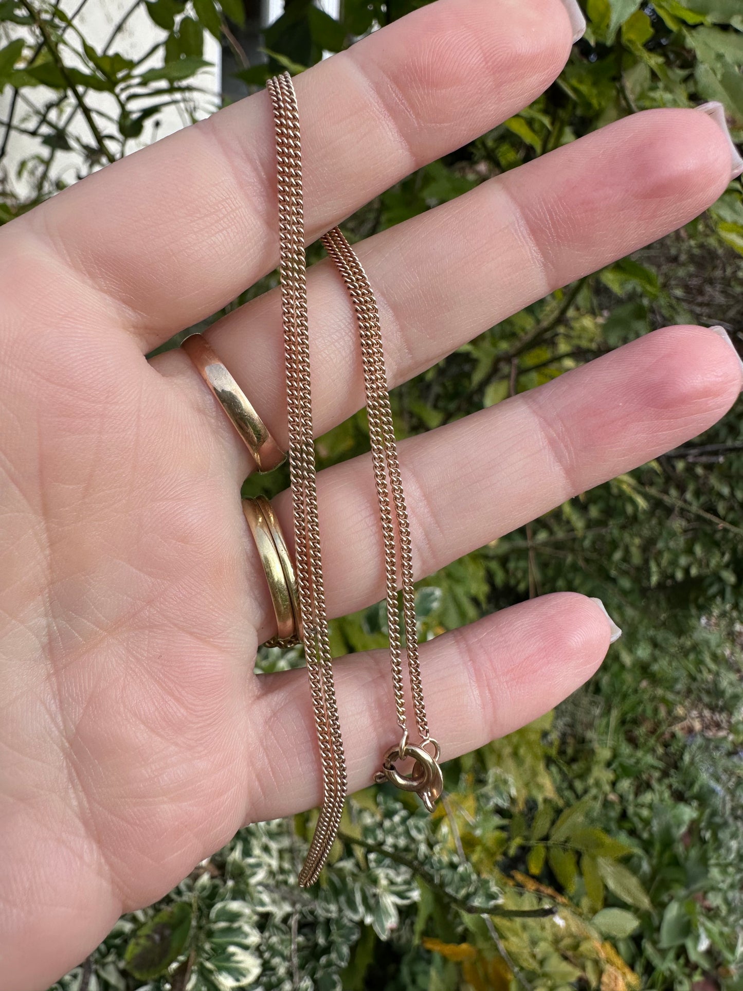 9ct mini curb chain