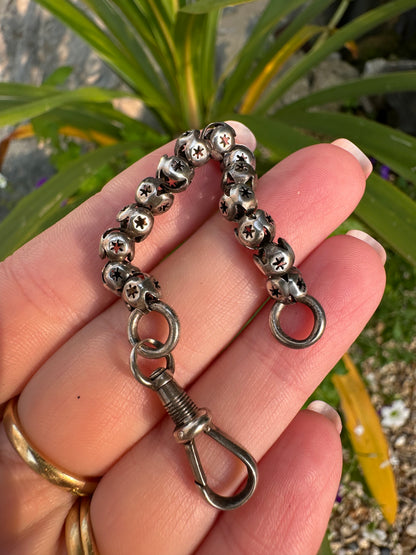 Sterling Silver Star Pierced Ball chain extender