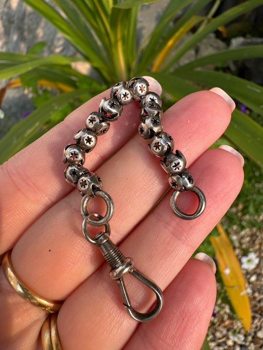 Sterling Silver Star Pierced Ball chain extender