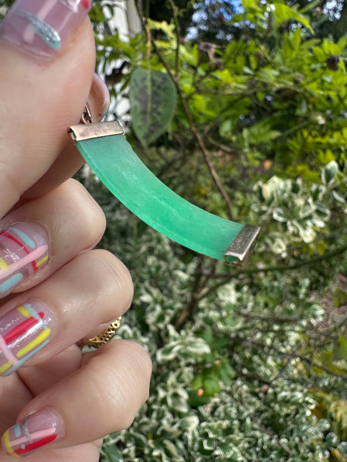 9ct Chinese Jade Pendant