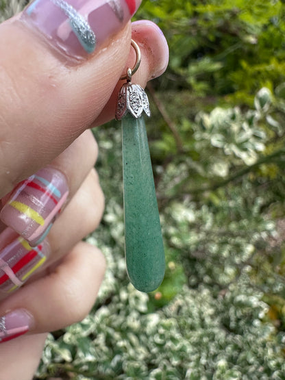 9ct gold Jade pendant