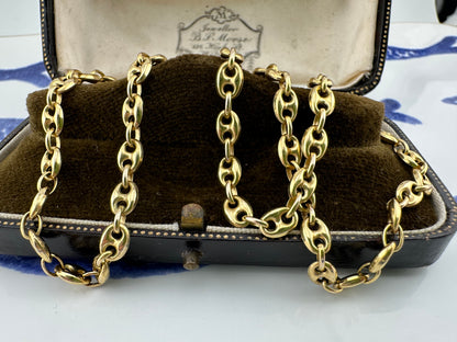Vintage 9ct Gold UnoAerre Puffy Mariner Chain