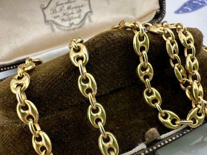 Vintage 9ct Gold UnoAerre Puffy Mariner Chain