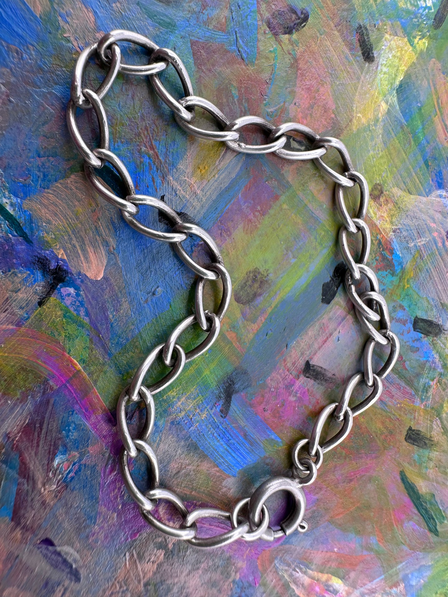Sterling Silver Open Curb Bracelet