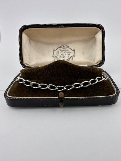 Sterling Silver Open Curb Bracelet