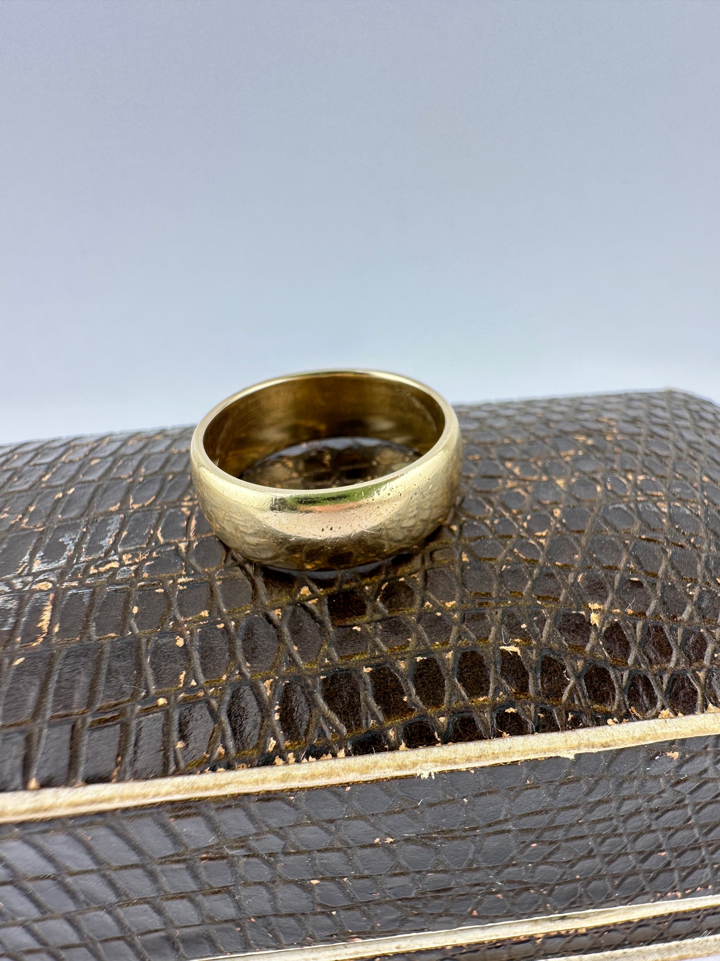 Vintage 9ct Yellow Gold Wide Band