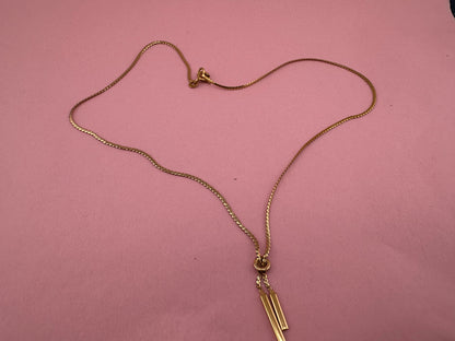 18ct S-Link Chain with tassel, 4.88g, 16inches