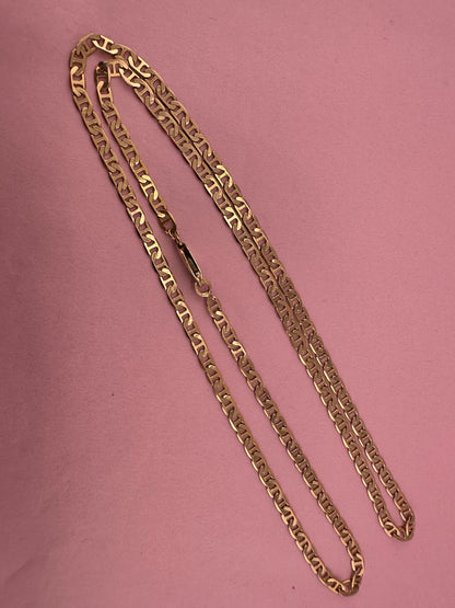 9ct Gold Mariner Chain, 7.85g, 24.25inches