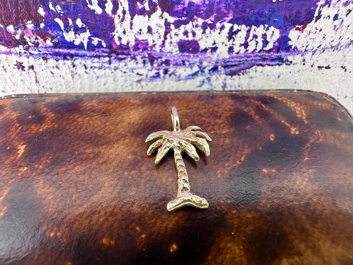 14ct Palmtree charm