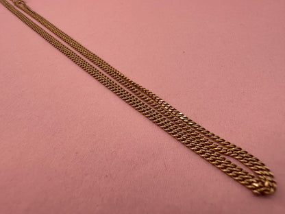 9ct Rosy Gold UnoAerre Micro Curb, 4g, 25.25inches