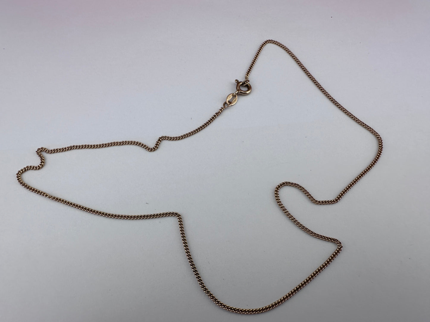 9ct mini curb chain