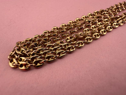 Vintage 9ct Gold UnoAerre Mariner chain, 22.86g, 45inches