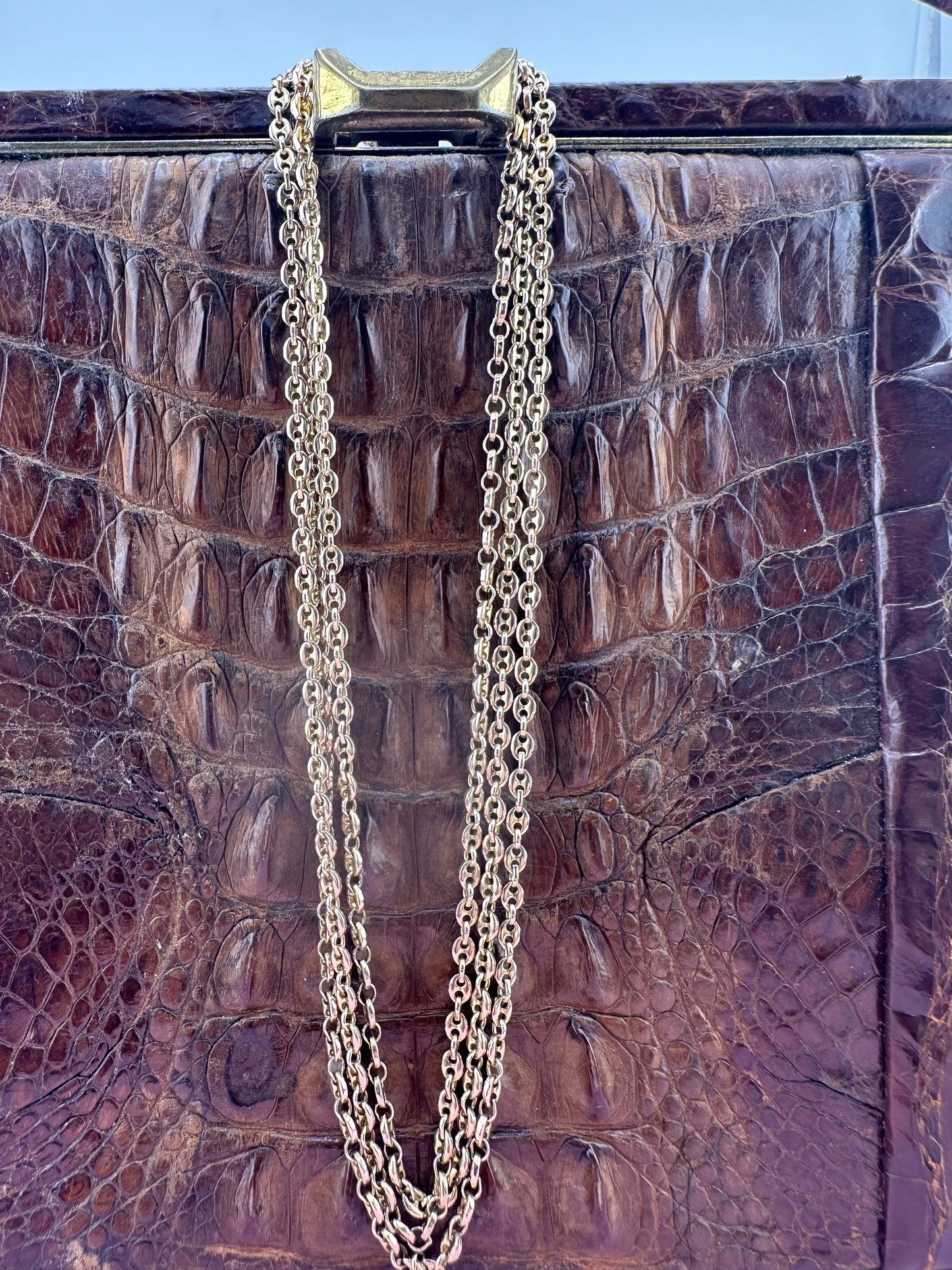 Vintage 9ct Gold UnoAerre Mariner chain, 22.86g, 45inches