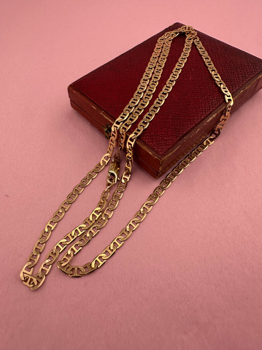 9ct Gold Mariner Chain, 7.85g, 24.25inches