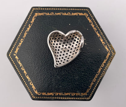 Silver 925 Sapphire Heart Pendant