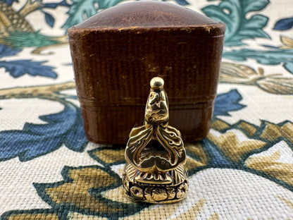 15ct Gold Bloodstone fob