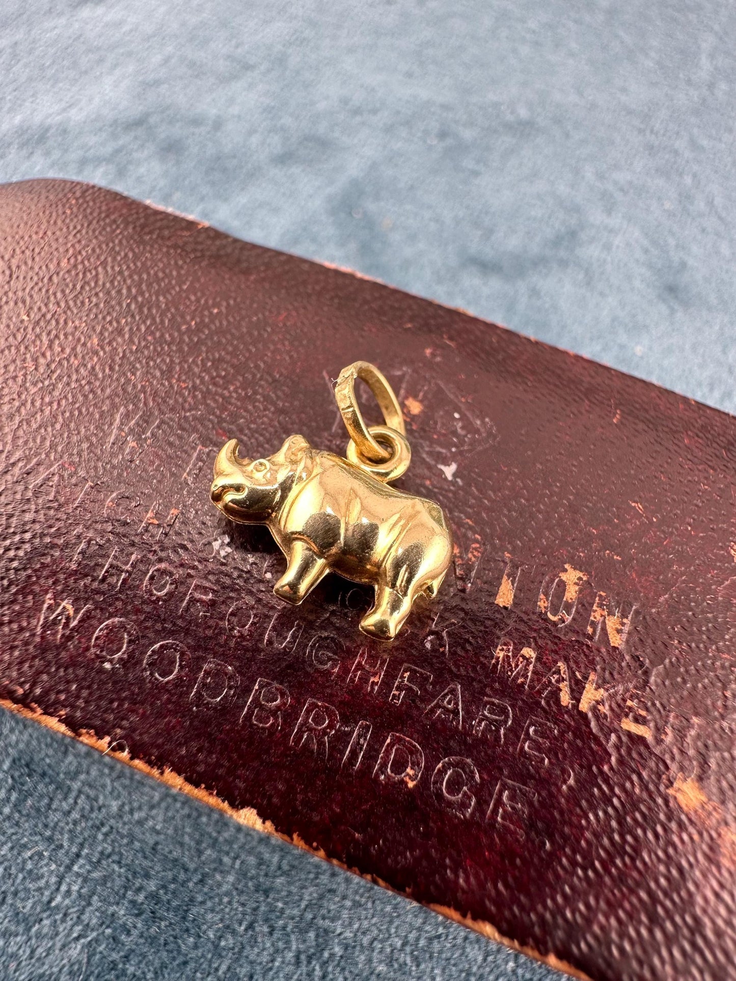 9ct Gold Rhino charm