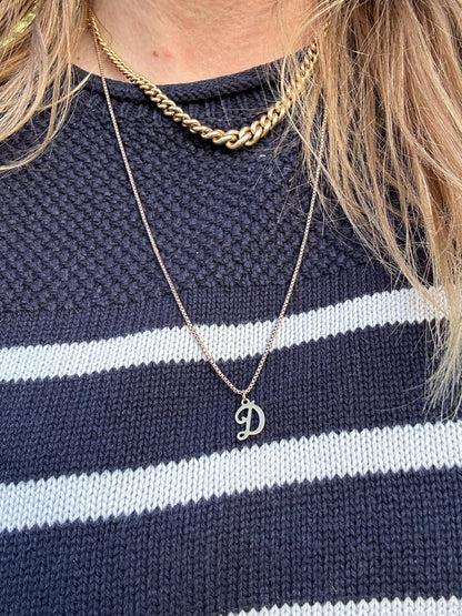 9ct Gold initial D Charm