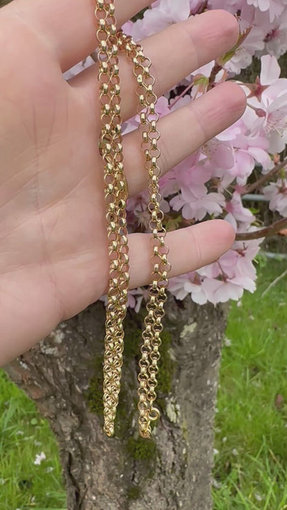 Vintage 9ct Gold Belcher/Rolo chain
