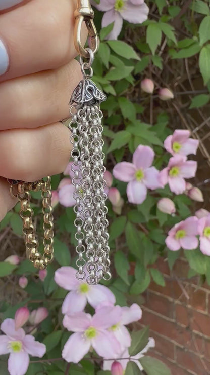 Antique Sterling silver Tassel pendant