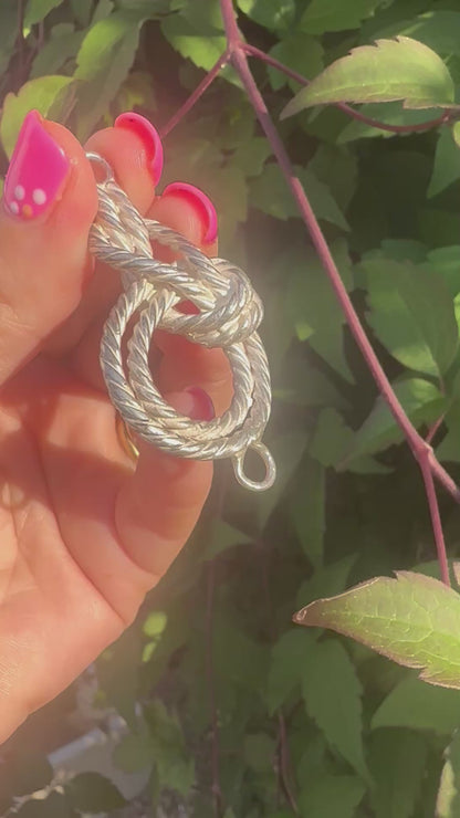 Sterling Silver Knot Claspless extender