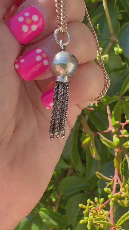 Sterling Silver Orb tassel