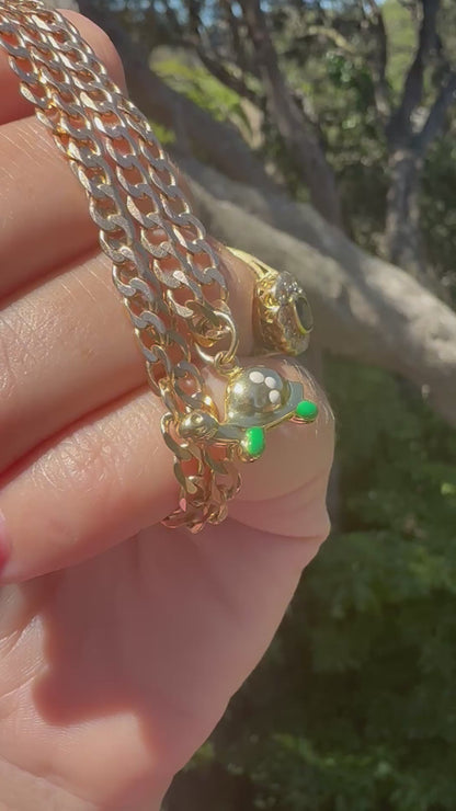 9ct Gold Enamelled Tortoise charm