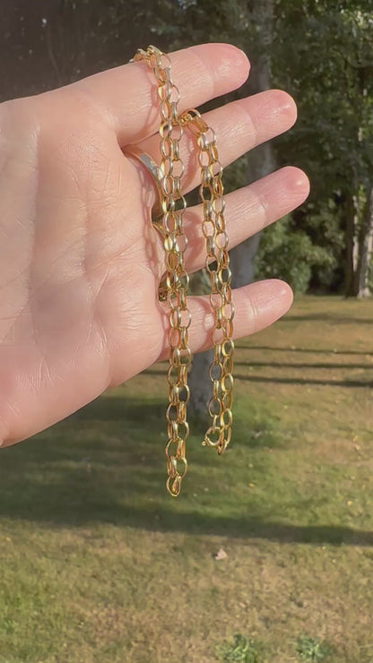 9ct Italian Oval Belcher chain
