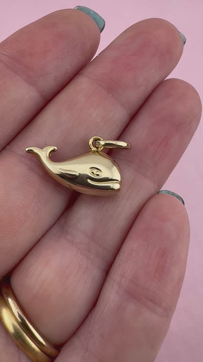 Italian 9ct Gold Whale charm