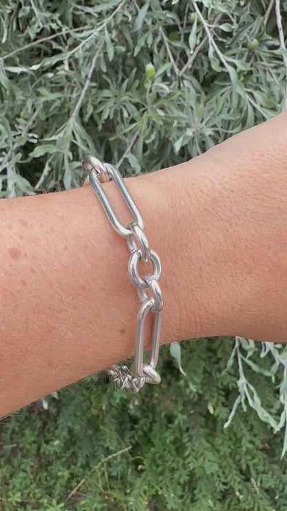 Vintage Sterling Silver Trombone bracelet