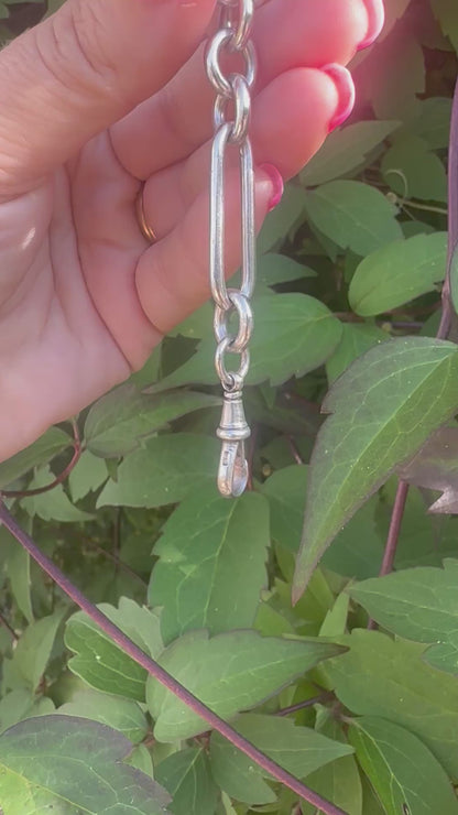 Sterling silver trombone extender with dog clip