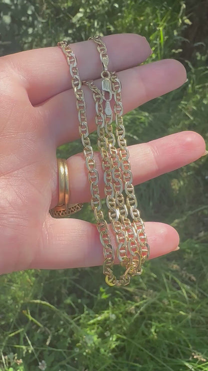 Vintage 9ct Gold Mariner chain