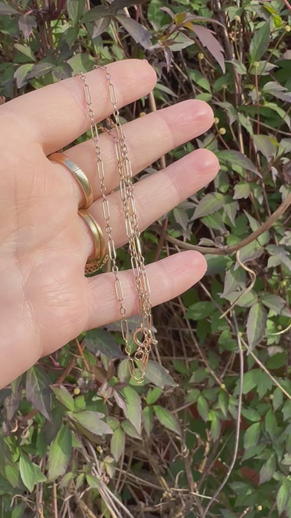9ct Gold Mini Trombone chain