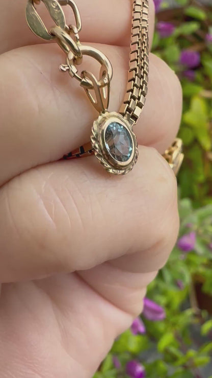 9ct Gold Topaz charm