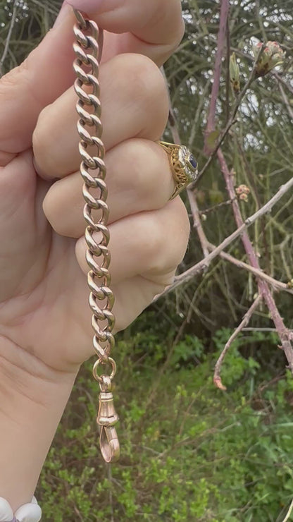 9ct Rose Gold Curb extender