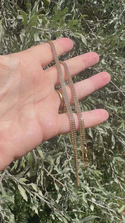 Vintage UnoAerre 9ct Rose Gold Curb chain