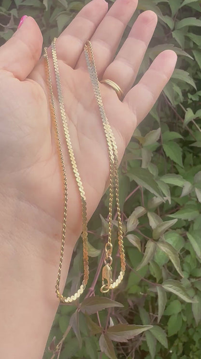 Vintage 9ct Gold S-Link Chain