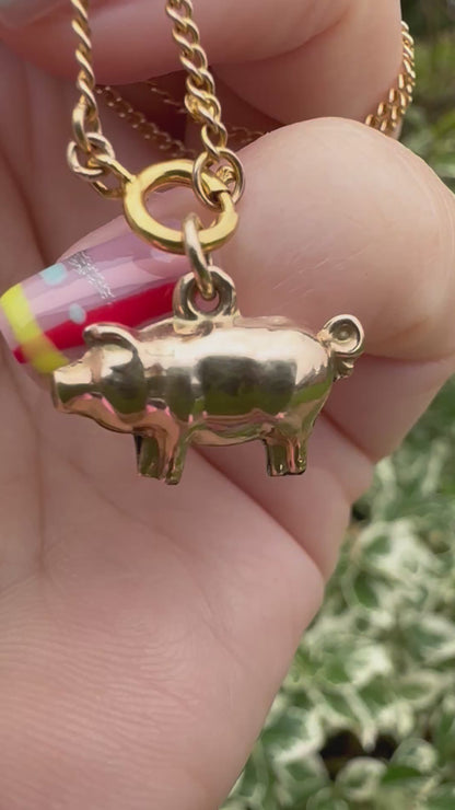9ct Pig Charm