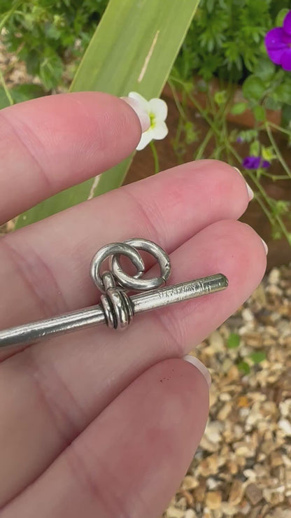 Antique Sterling Silver T-Bar