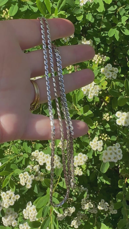 Vintage Sterling Silver S-Link chain