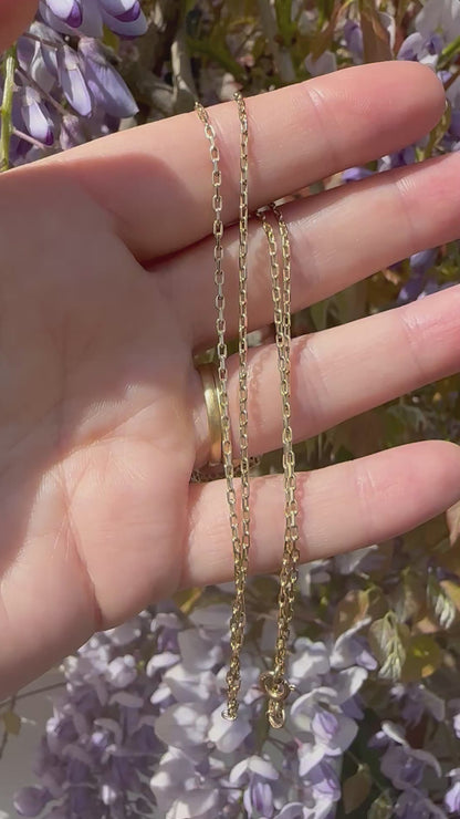 9ct Gold Mini Biker chain