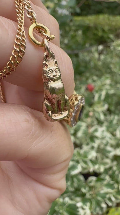 Vintage 9ct Cat Charm