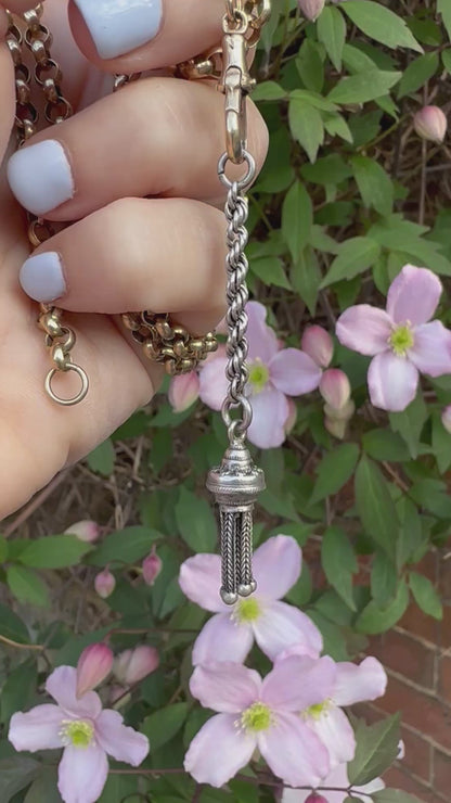 Antique Sterling silver Tassel pendant