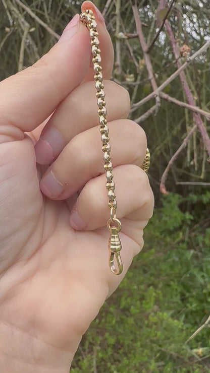 9ct Yellow Gold Popcorn link extender